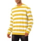 thumbnail image 4 of SUDADERAS PARA HOMBRES INSPIRE CHIC Cuello Redondo de Rayas de Contraste de Manga Larga Ajuste Regular Sudadera L Amarillo Blanco, 4 of 6