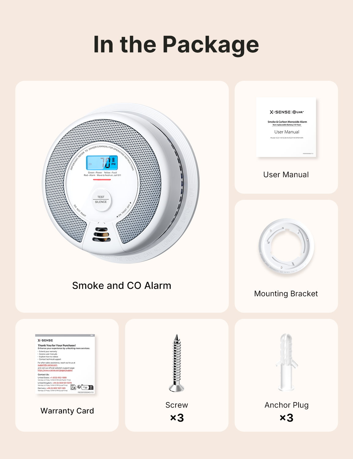 X-Sense Smoke and Carbon Monoxide Alarm Combo, 10-Year Battery photo 7