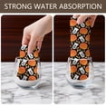 thumbnail image 4 of 2 Pcs Funny Kitchen Towels,Halloween Ghost & Pumpkin Pattern Microfiber Dish Towels,Kitchen Tea Towels,Kitchen Towel Set (18" X 26"), 4 of 7