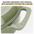 thumbnail image 6 of 6QT Enameled Cast Iron Dutch Oven, 14LB Thickened Cast Iron, Non-Stick Enamel, Oven/Gas/Induction Compatible, Heat-Resistant Handles + Silicone Gloves, 6 of 12