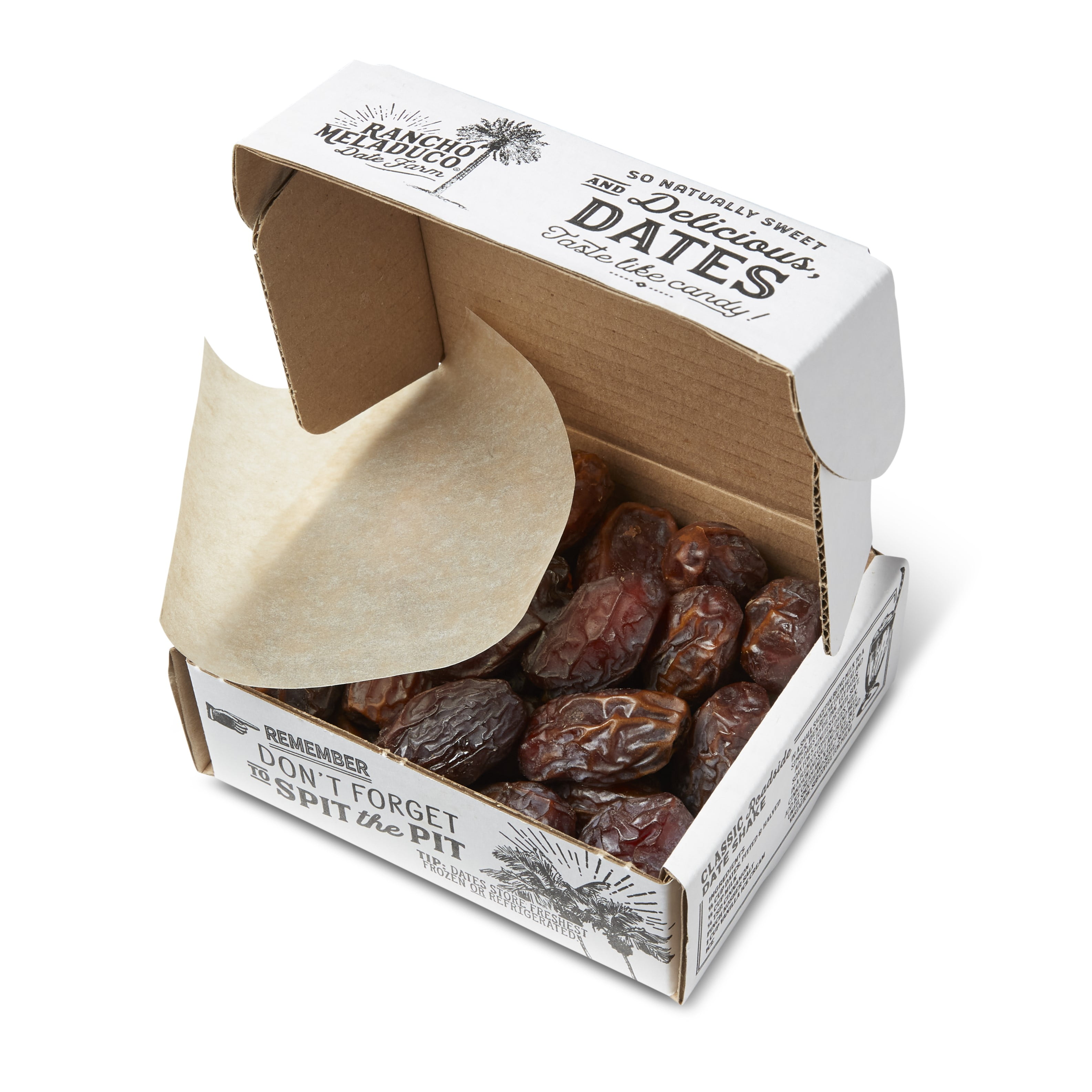 Rancho Meladuco California-Grown Medjool Dates, Whole Fresh Un-Pitted, 1 lb. Box Dates