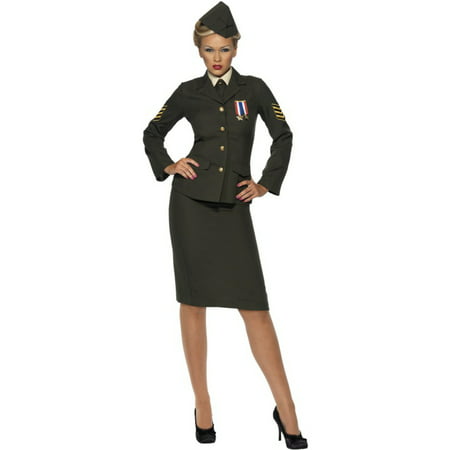Womens  1940s WWII War Time Miss General Suit Costume