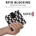 thumbnail image 4 of Small Wallet For Women Bifold Leather Pocket Coin Credit Card Holder With RFID Blocking Checkered Small Hearts, 4 of 6