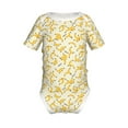 thumbnail image 2 of Balery Banana Pattern Baby Climbing Clothes Infant Bodysuit Cute Infant Bodysuit Baby Romper-3 Months, 2 of 7