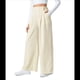 thumbnail image 1 of Pantalones Palazzo Informales de Punto Gofre con Cintura Alta Elástica y Pierna para Mujer, Color Albaricoque, Talla S, 1 of 7