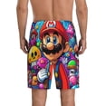 thumbnail image 2 of Sigee Mario S for Men's Short Pajama Pants Soft Pants Sleep Pj Sleep Lounge Shorts Bottoms Elastic Waist with Pockets for Men-XX-Large, 2 of 7