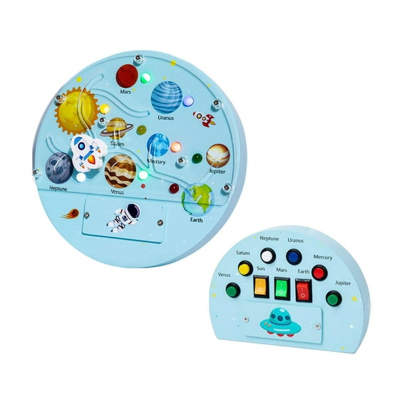 Tablero ocupado con luz, , tablero ocupado LED, material didáctico, tablero de actividades, interruptor, juguete sensorial, juguetes