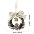 thumbnail image 2 of Festive Seasonal Wreath for Front Door Celebration Greenery Arrangement for Home, 2 of 5
