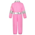 thumbnail image 5 of Pandaie Kids Astronaut Costumes America Spacesuit for Boys Girls Metallic Pink Space Themed Jumpsuit Set with Gloves Hat 5-7 Years, 5 of 6