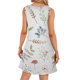 thumbnail image 4 of Vestido maxi largo con estampado de bolsillo informal con letras sin mangas y cuello redondo para mujer OAVQHLG3B Store  lin121212, 4 of 5