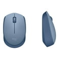 thumbnail image 3 of Logitech M170 Wireless Mouse, Ambidextrous, Blue Gray - Mouse - right and left-handed - optical - 3 buttons - wireless - 2.4 GHz - USB wireless receiver - blue/gray, 3 of 8
