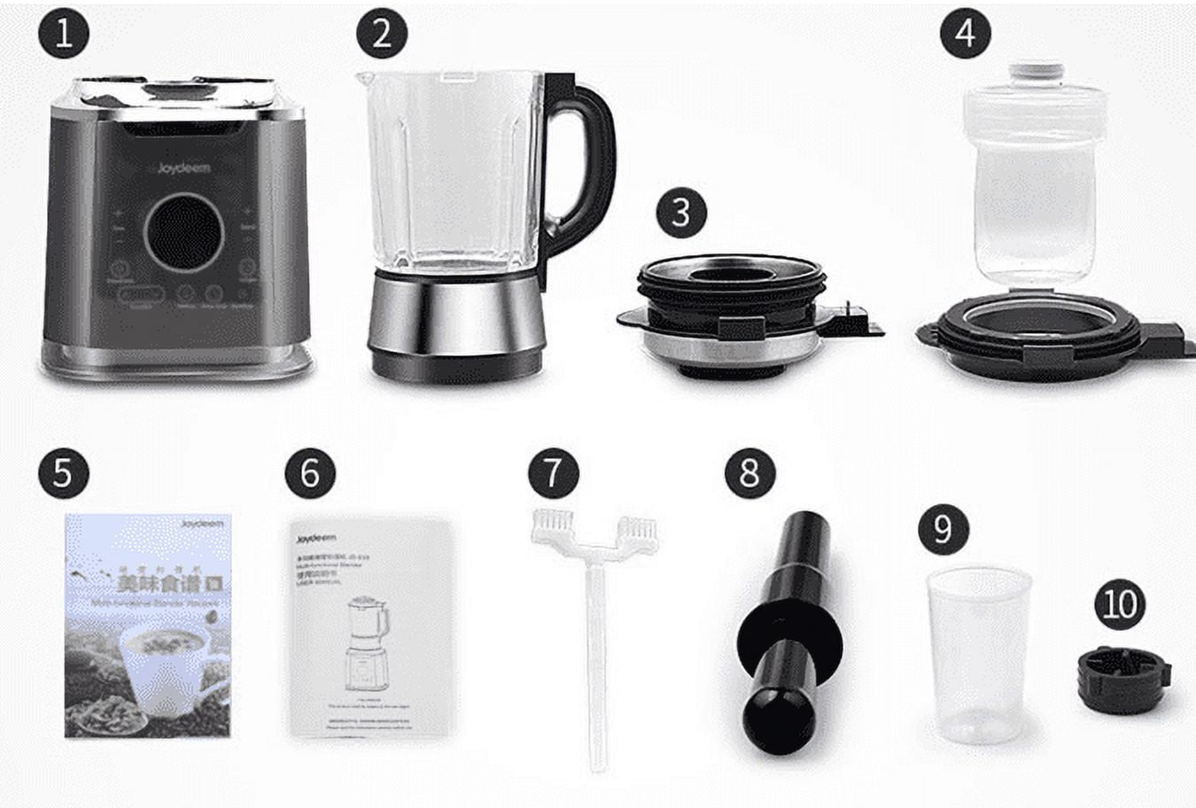 Joydeem Cooking Blender JD-D16 with Stew Pot, Countertop Blender for Shakes & Smoothies and Hot Soup, Soy Milk Maker, 59Oz 1200w Black
