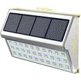 thumbnail image 5 of Solar Fence Light, Stainless Steel Decorative Light LED Garden Light, Waterproof Step Light Wireless Outdoor, 6 Pack, 5 of 5