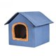 thumbnail image 1 of Casa para gatos de invierno cálida, semicerrada, casa para gatos, casa para cachorros, casa para perros, suministros para mascotas, 1 of 4