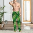 thumbnail image 6 of Fotbe Green Flower Men's Pajama Pants,Sleepwear Pants,Pj Bottoms Drawstring And Pockets-Large, 6 of 7