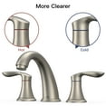 thumbnail image 2 of Bathroom Sink Faucet, 3 Hole Bath Faucet with Stainless Steel Pop Up Drain & Hose, 2 of 7