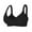 Black, variant on Seamless Front Closure Bras for Women with Jelly Support Plus Size Wireless Supportive Mastectomy Bralettes XL-7XL