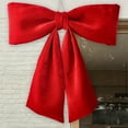 thumbnail image 5 of sruoe Christmas Bows, Christmas Tree Decorations, Christmas Tree Bows and Ribbons, Indoor Outdoor Tree Decoration, Hanging Christmas Bows for Wreaths, Tree Gift Present Decoration, Red, 5 of 6