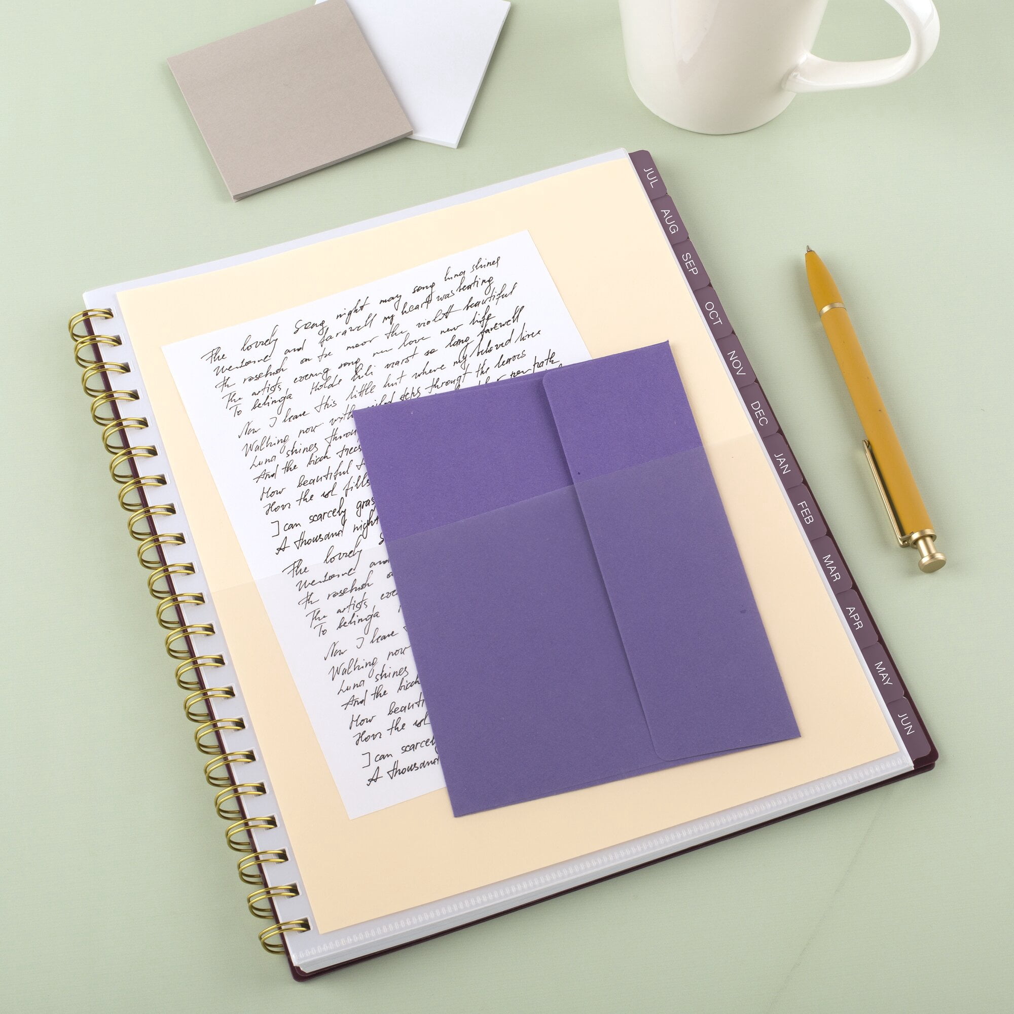 Mead Cambridge Stria Academic 2026-2027 Weekly Monthly Planner Large 8 12 x 11 -
