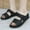 Khaki, variant on ATENAR Womens Slippers Fashion Wide Shoes Women Fuzzy House Slipper Black 9