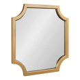 thumbnail image 2 of Kate and Laurel Hogan Framed Scallop Wall Mirror, 24x24, Gold, 2 of 15