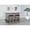 Gray, variant on Pemberly Row 80" Wood Home Bar Set with Cutting Board and Metal Foot Rail