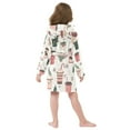 thumbnail image 7 of FORMRS Niños Bathrobe Unisex Hooded Robe Soft Plush Pajamas Sleepwear, Size 4-6T, Christmas Cups, 7 of 7