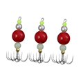 thumbnail image 4 of 3pcs Jigs de calamares Juego de cabañas de sepia con señuelo de pesca señuelos de pesca. rojo, 4 of 8
