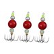 thumbnail image 4 of Jigs de calamar de 3 piezas Corredor de agua salada de agua salada Gear de pesca de pulpo rojo, 4 of 8