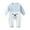 Blue, variant on TIWEKE Newborn Onesies Boy,Baby Boys Girls Bodysuit Jumpsuits with Button Long Sleeve Rompers Overall,Size 1-3 Months