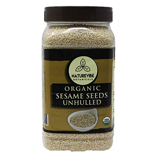 Organic Sesame Seeds (1lb) by Naturevibe Botanicals