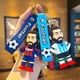thumbnail image 2 of LLavero de figura de jugador de fútbol, bolsa colgante de colección, llavero deportivo, figuras de acción, recuerdos, juguetes, regalos, 2 of 4