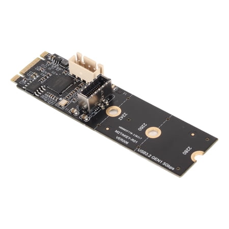 M.2 NVME To Type C Riser Card, 5Gbps Type E A Key Riser Card 20Pin For ...