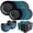 Blue&Green, variant on TINANA Wheat Straw Dinnerware Sets, Service for 8, 32 PCS Unbreakable Dinnerware,Microwave Dishwasher Safe - Black