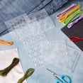 thumbnail image 5 of 1set Transparent Acrylic Templates for Craft Supplies Square Mixed Shapes 11.9x11.9x0.3cm Hole: 2mm 6pcs/set, 5 of 9