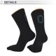 thumbnail image 4 of Calcetines de ciclismo Unique Bargains, transpirables, absorbentes de sudor, anti-fricción, negros, tamaño L, 1 par, 4 of 6