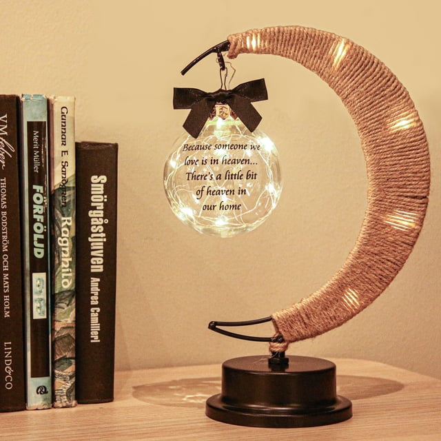 Besoamo Memorial Moon Lamp Regalos De Simpatía Por La Pérdida De Mamá Padre Ser Querido En Memoria Del Ser Querido Pérdida De Madre Padre Duelo/Condolencia/Regalos Conmemorativos Para Recuerdo