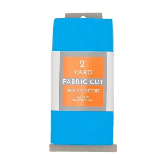 Shason Textile 2 Yard Cut Poly Cotton Fabric, Turquoise, 44" Wide for Craft & Quilting Projects