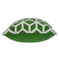 thumbnail image 5 of Parkland Collection Panna Green and White Decorative Throw Pillow, 20 x 20 Cotton Square Pillow, 5 of 9