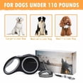 thumbnail image 5 of SXlianshun-26Ft Retractable Dog Leash, Heavy Duty Great Leash for Dog up to 110 lbs, Anti-Slip Rubberized Handle, One-Handed Brake, Strong Nylon Tape, Tangle Free(Large Size)., 5 of 6