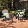 thumbnail image 1 of Christopher Knight Home Malibu Outdoor Acacia Wood Folding Adirondack Chairs with Cushions (Set of 2) by, 1 of 5