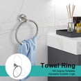 thumbnail image 4 of 5 Pieces Bathroom Hardware Set Stainless Steel Wall Mount Bathroom Accessory Towel Bar Set, 4 of 9