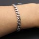 thumbnail image 1 of Pulsera de acero inoxidable Simple de 3-7mm para hombre, cadena cubana, pulsera de moda para mujer, pulsera Unisex para parejas, regalo de joyería para fiesta Tan Jianjun unisex, 1 of 2