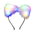 thumbnail image 1 of Diadema perfecl con orejas iluminadas decoración creativa banda para la cabeza regalo de cumpleaños accesorio fotográfico Luz colorida, 1 of 8