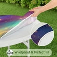 thumbnail image 5 of Colorful Galaxy Pattern Round Fitted Tablecloth with Elastic Edge,Dining Table Cover Waterproof,Outdoor Round Tablecloth for Camping,Dining,Indoor and Outdoor, 5 of 7
