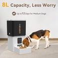 thumbnail image 2 of Automatic  Feeder with Camera: 8L/33 Cups 5G WiFi Timed  Dispenser for Medium Dogs - 1080P  Night Vision Video Recording 2-Way Audio APP Control, 2 of 6