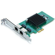 1.25G Ethernet Converged Network Adapter (Nic) for Intel 82576 Chip, Dual RJ45 Copper Ports, PCI Express 2.0 X1, Compare to Intel E1G42ET