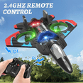 thumbnail image 2 of Foam Remote Control Airplanes RC Planes for Kids Adults, RC Airplane Fighter Jet with Light, 360° Flip Fighter Jet Toys, Stunt Roll, Airplane Toy Gifts for Kids Boys Brand: Tubokoro, 2 of 8