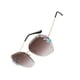 thumbnail image 5 of Sonducket PC Gafas de sol sin marco para mujer - Protección 400 Cara ovalada Cara cuadrada Gafas de sol Rhinestone Café Café 10piezas, 5 of 6