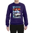 thumbnail image 2 of Wild Bobby, Mustang Ford Classics Cars and Trucks Unisex Crewneck Graphic Sweatshirt, Purple, X-Large, 2 of 6